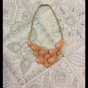 Gold and Pink Statement Necklace