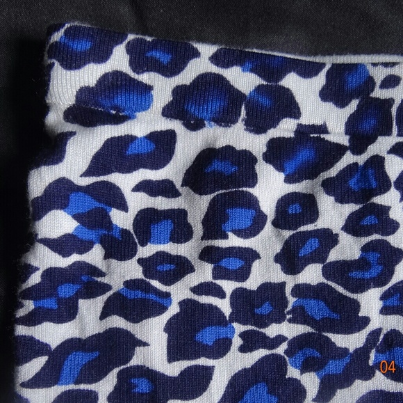 Leopard Blue Skirt - Picture 2 of 3