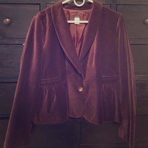 J.Crew Velvet Eden Blazer