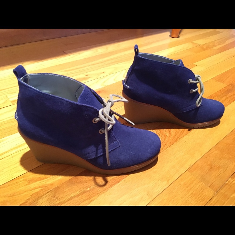 Sperry Top-Sider Harlow Cobalt Wedge Bootie 8M