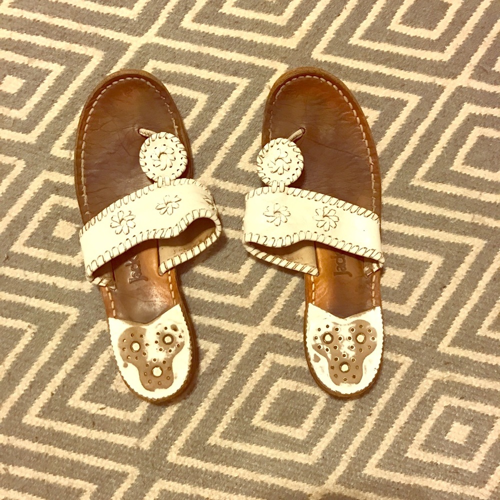 Jack Rogers White Navajo sandal