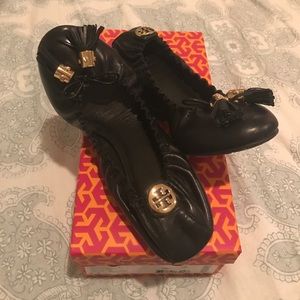 Tory Burch Reese Ballet Flat- 8.5 black