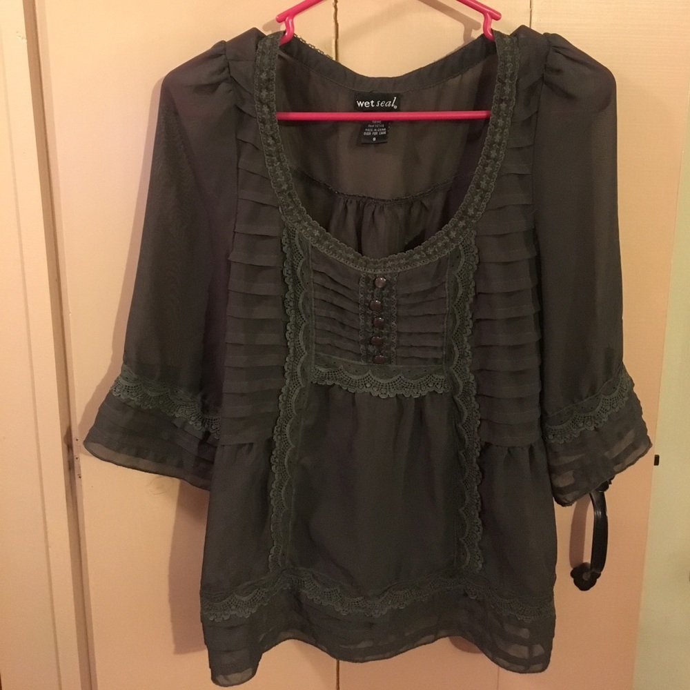 *bog2 free* Grey Blouse