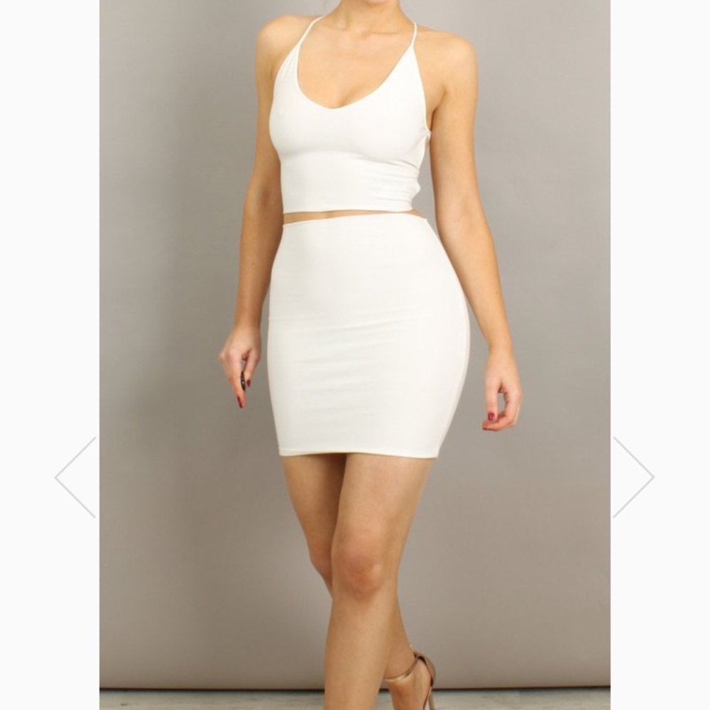 Two piece boom boom the label bodycon dress