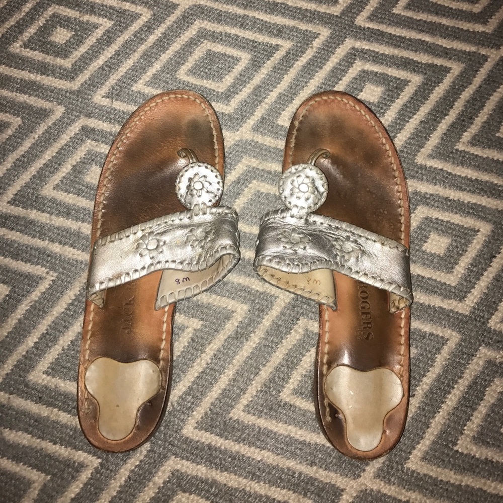 Silver Jack Rogers size 8