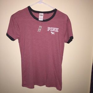 PINK ringer tee