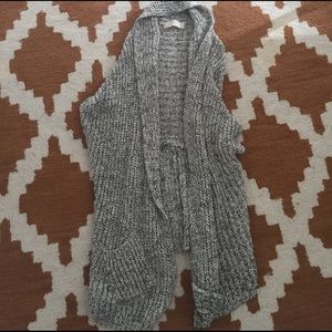 Zara Knit gray sweater vest cardigan