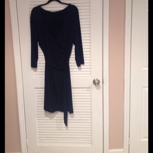 Ladies faux wrap dress