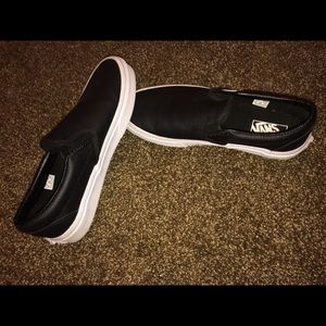 Black/White Slip-on Vans