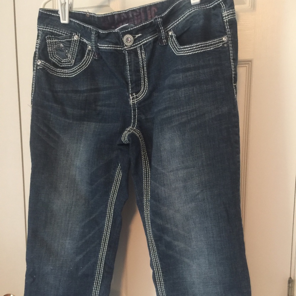 Denim capris