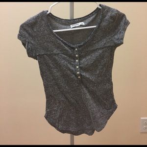 Abercrombie kids grey Henley Shirt