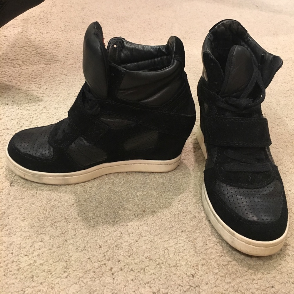 Ash Black Wedge Sneaker