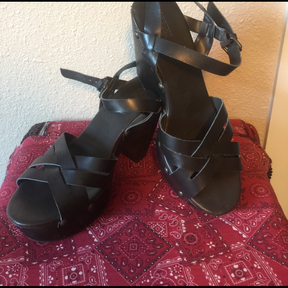 Dark Brown Clog Heels