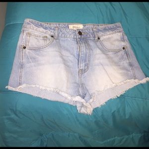 Denim shorts