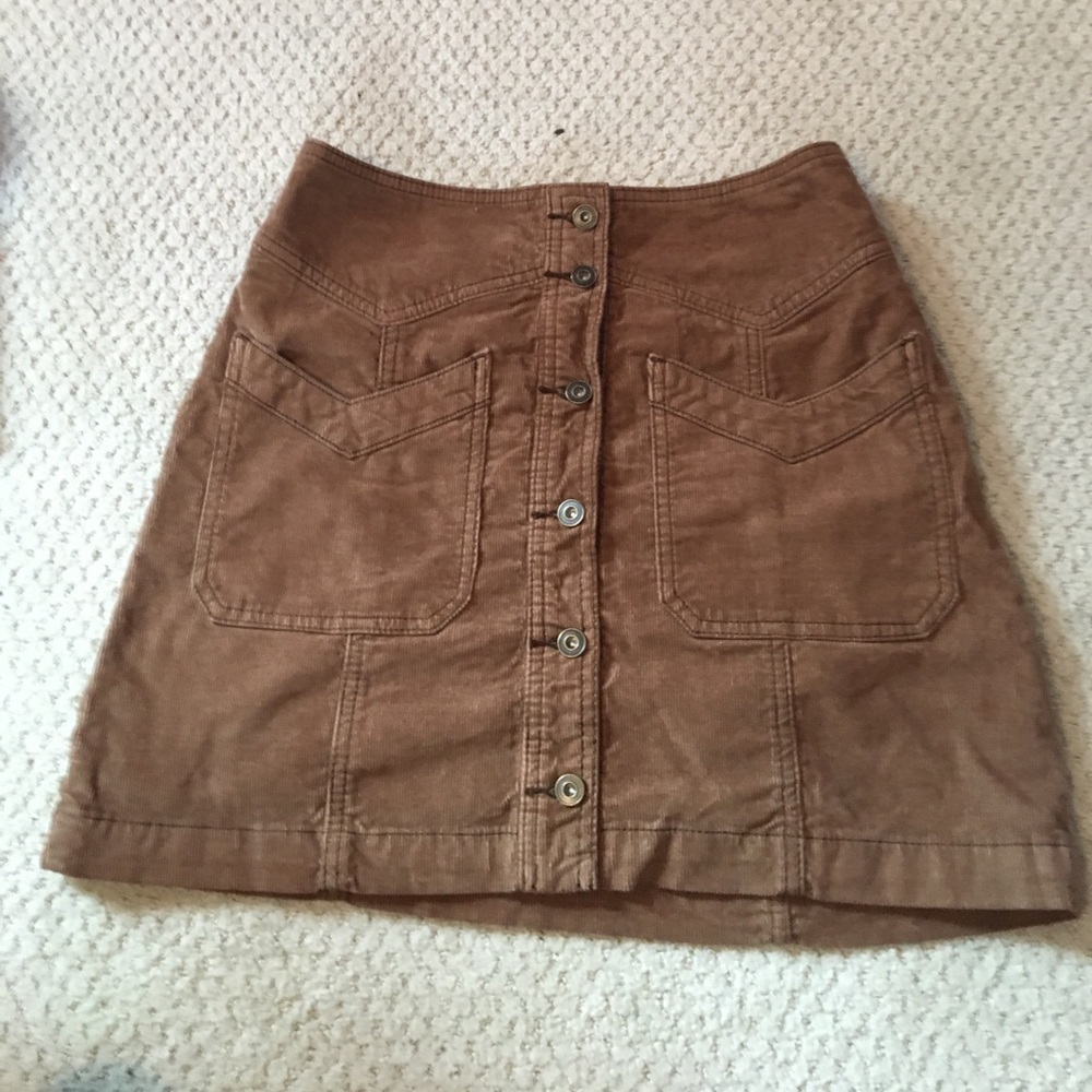 Free People corduroy skirt.