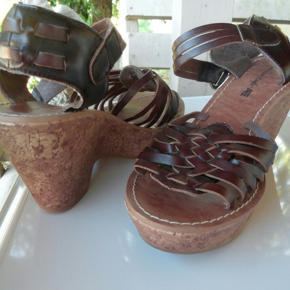 Brown Sandal Wedges