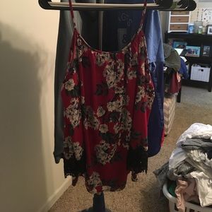 Shoulder Cutout Blouse