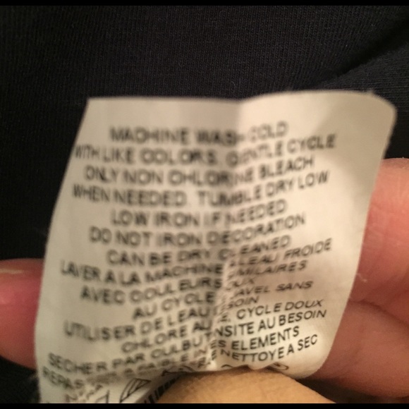 Navy maternity tee with ruched sides - Picture 6 of 6