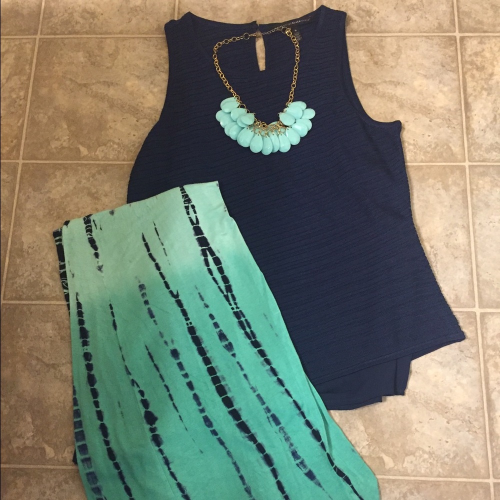 Ombré tie dyed Maxi skirt