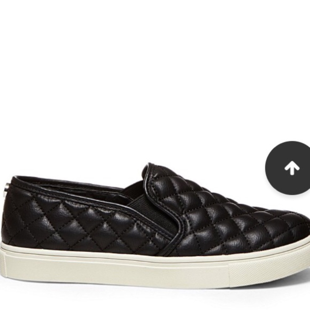Steve Madden quilted slip on shoes.