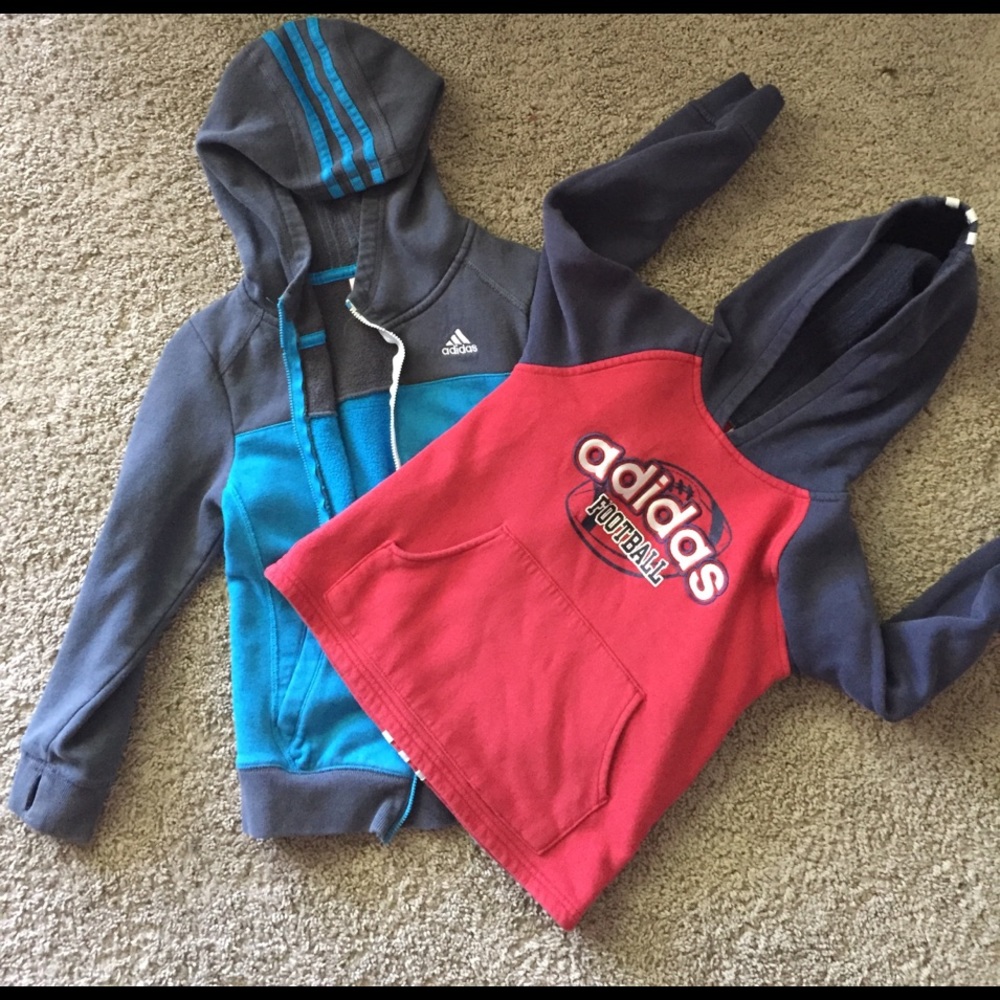 Boy's adidas hoodies.