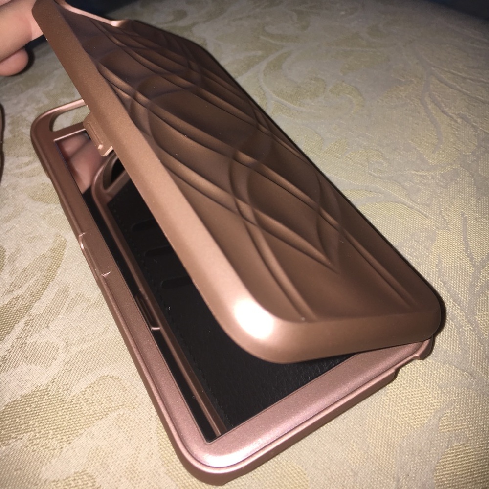 iPhone ROSE GOLD Mirror Wallet Case 🌟
