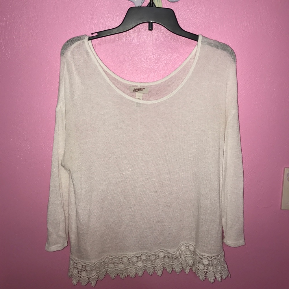 Crochet Lined Sweater