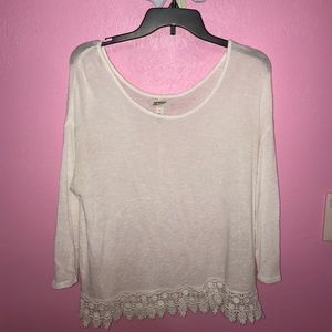 Crochet Lined Sweater