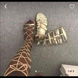 Gold Gladiators Sandals