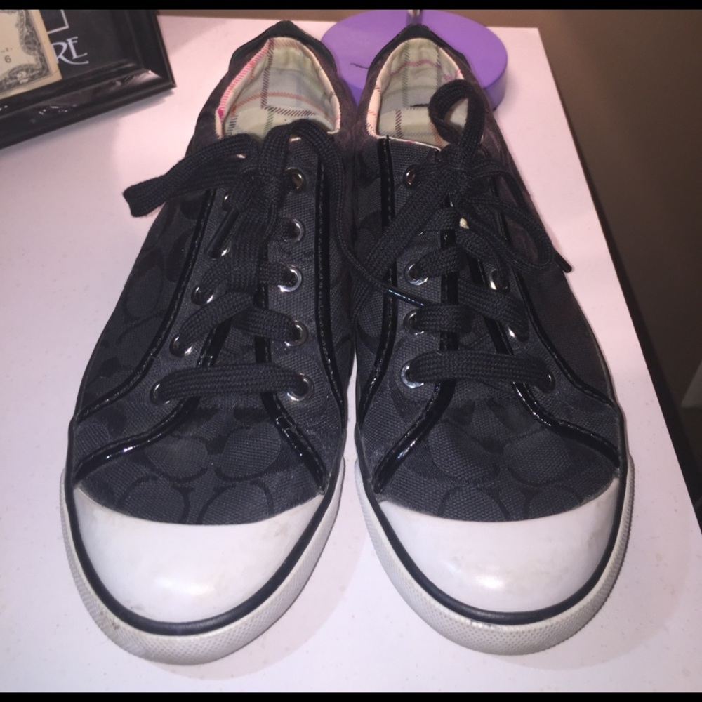 COACH black sneakers