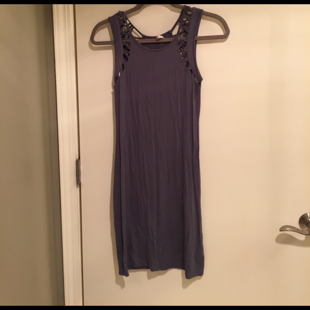 Shoulder detail purple Free People Dress