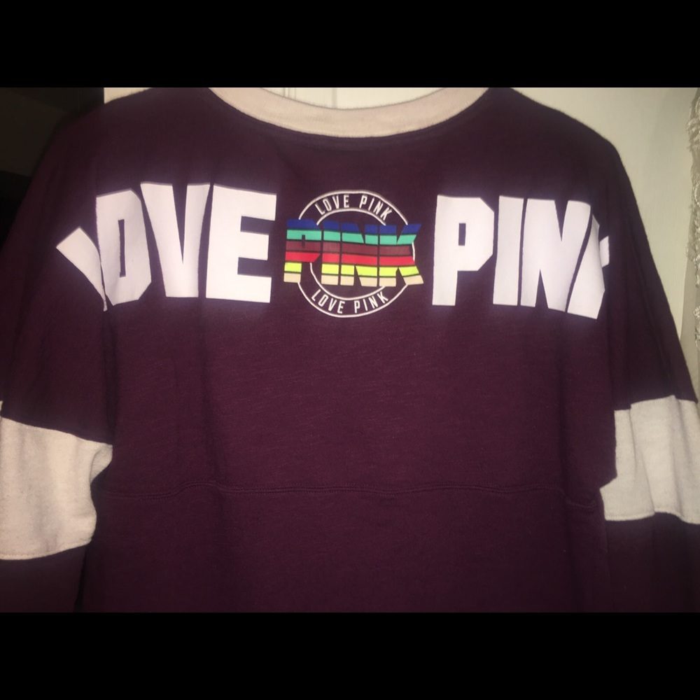 Maroon, PINK nation sweater