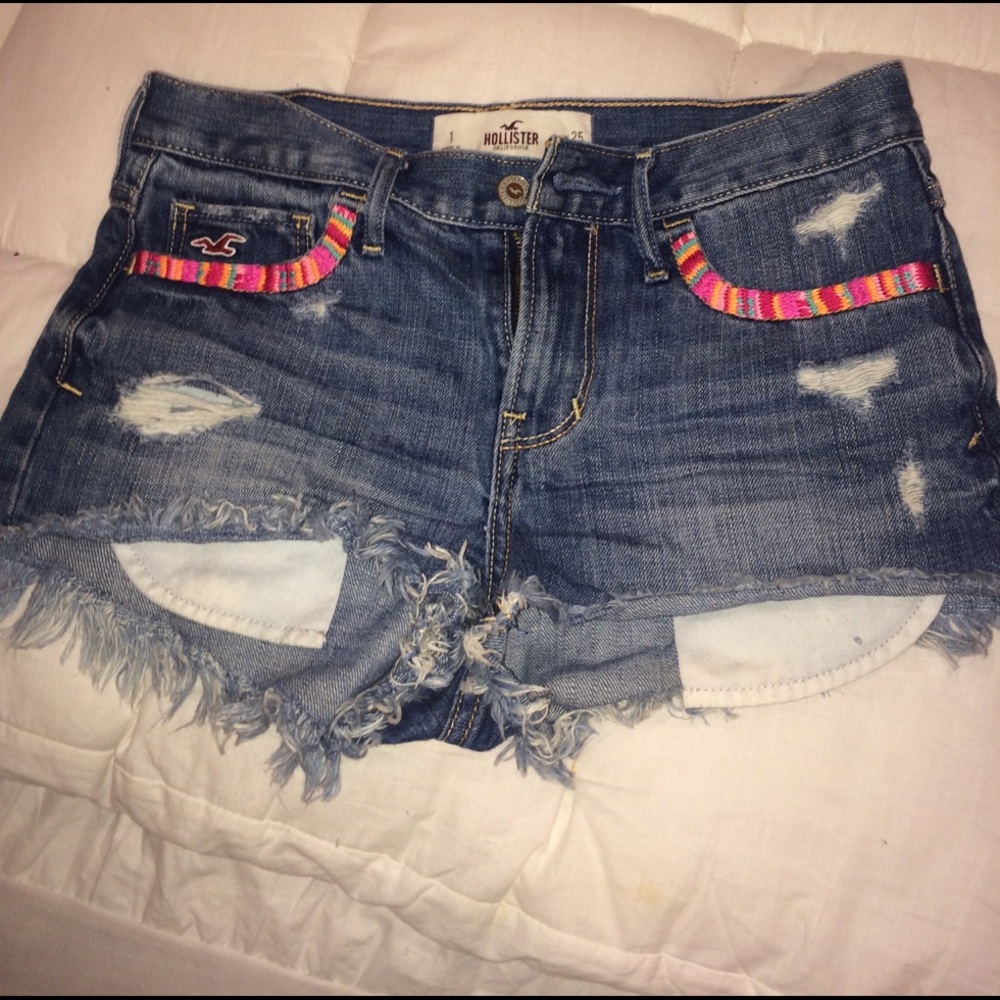Hollister Mid-Rise Denim Shorts