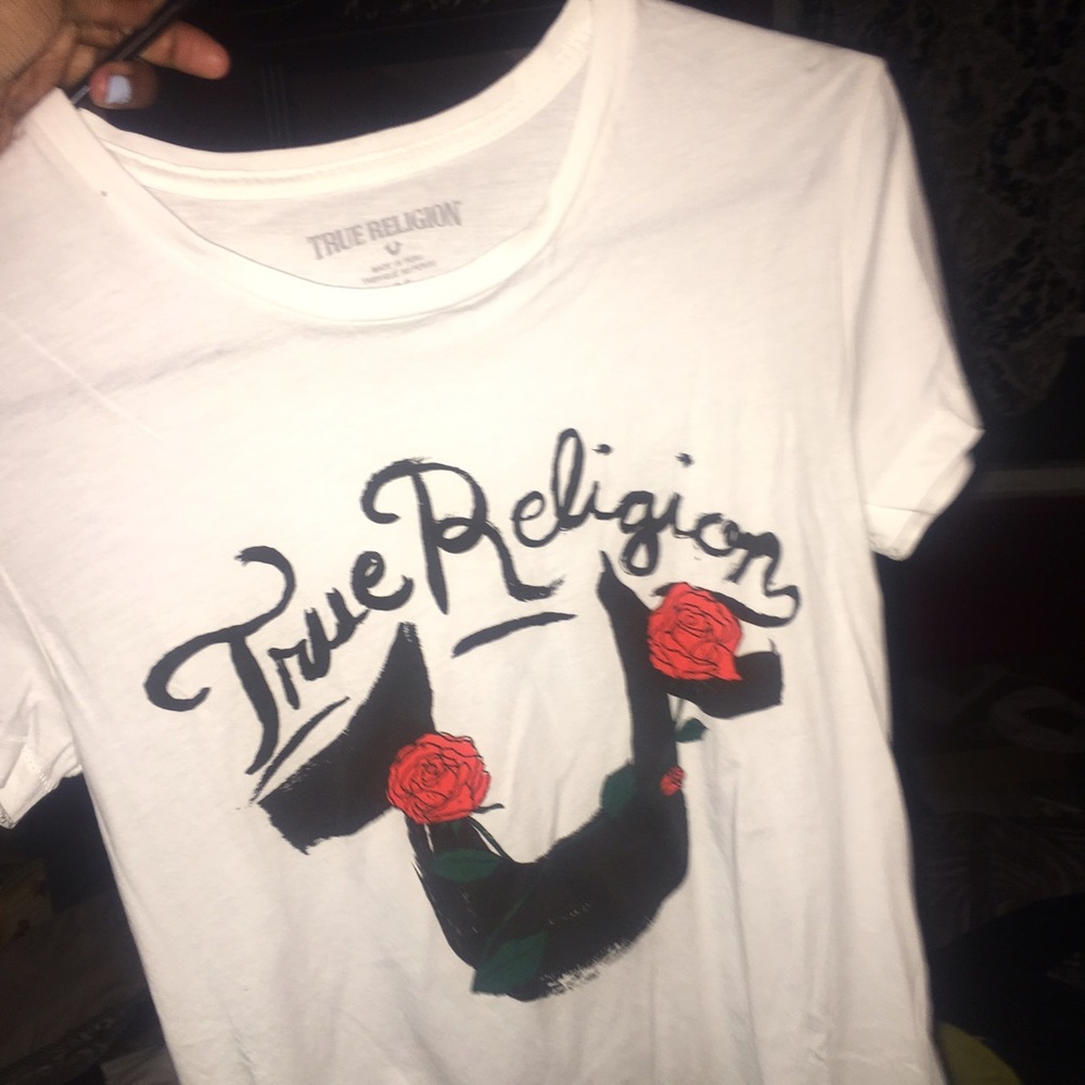 White, True Religion T-Shirt