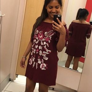 Off the shoulder dress