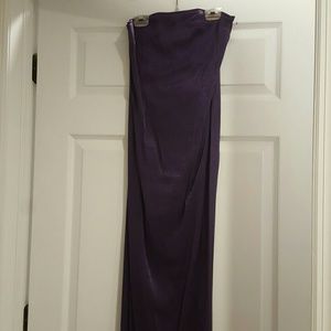 Strapless  Purple gown
