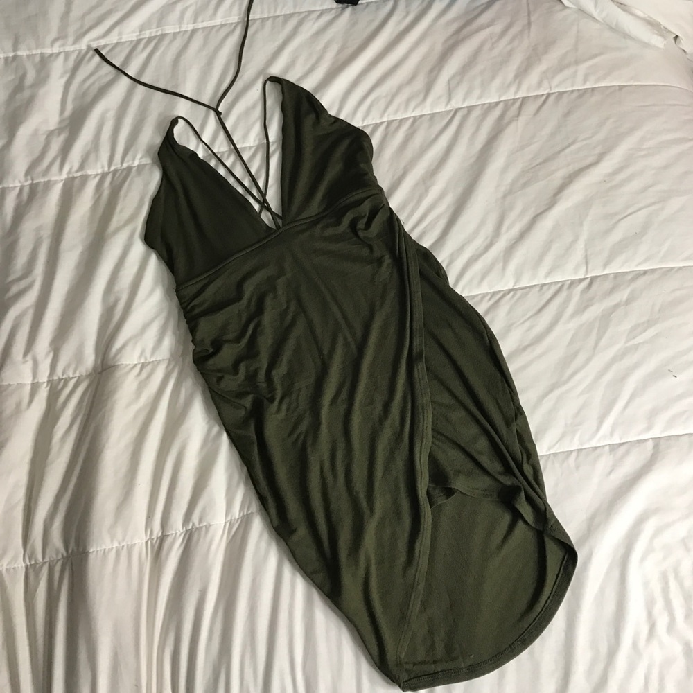Olive green Dress
