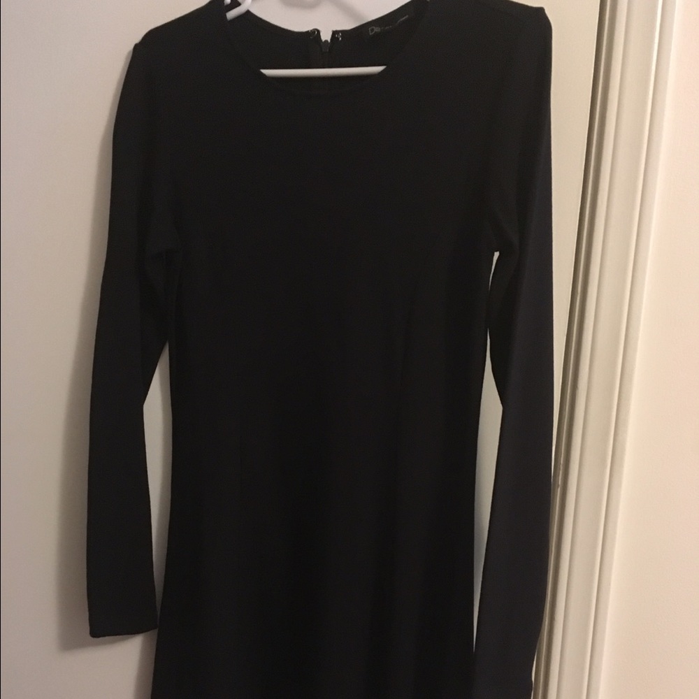 Long sleeve black dress