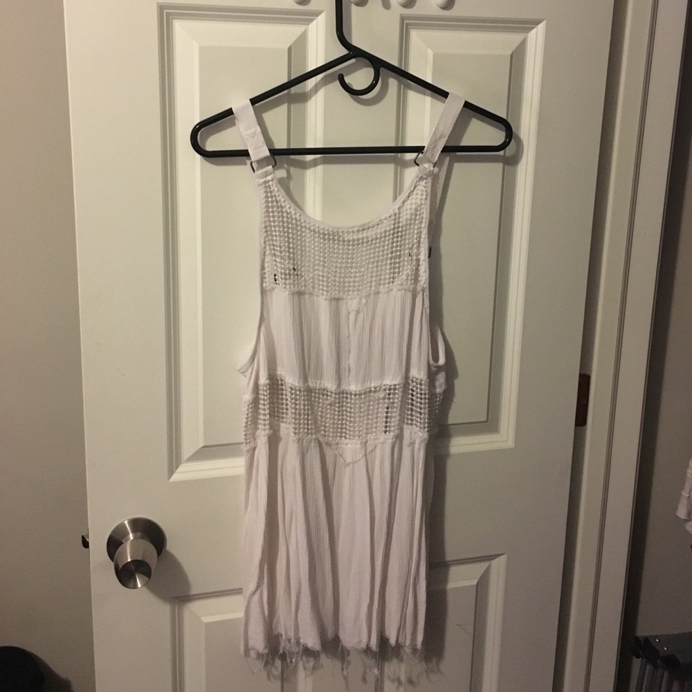 Free People Tank Top with Mesh Netting