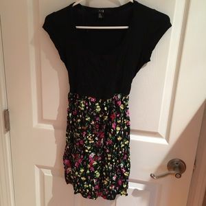 Forever 21 Floral black dress