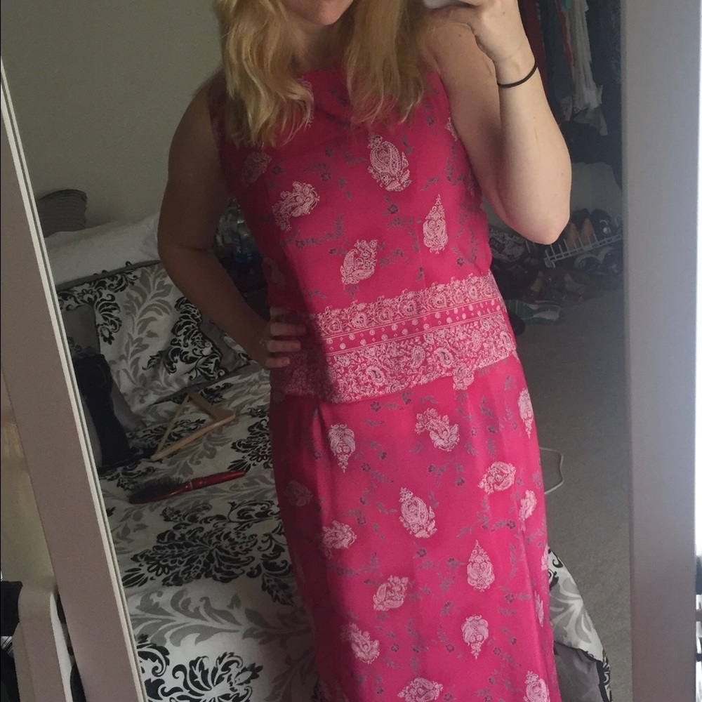 Vintage Top and Maxi Skirt Set!