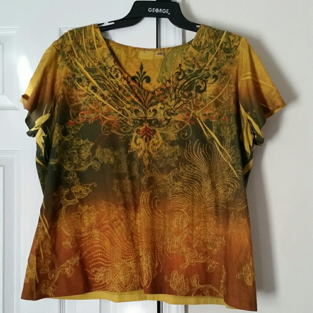 Colorful earthtoned shirt