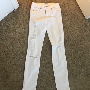 Paige white ripped jeans