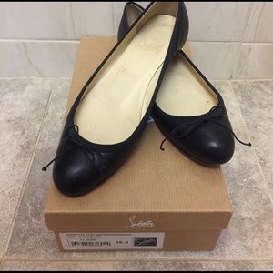 Christian louboutin sonietta flat nappa/grosgrain