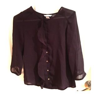 Deep plum lightweight H&M blouse