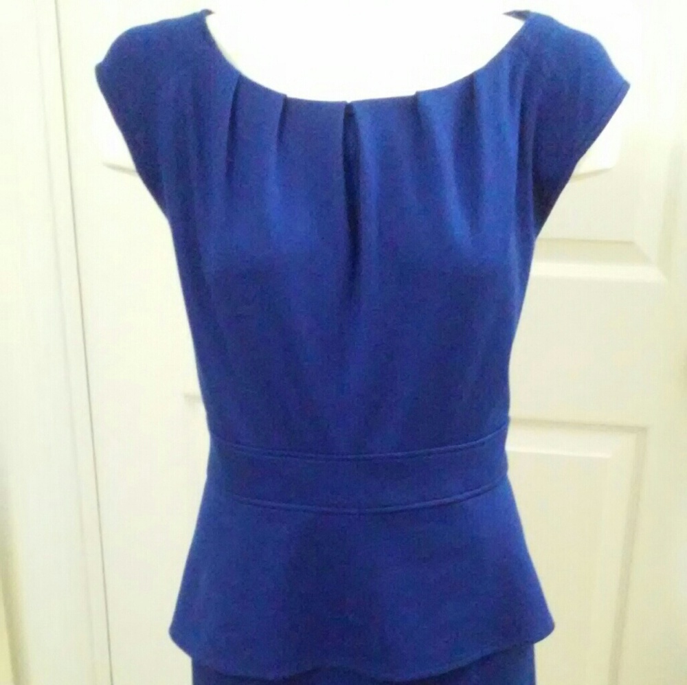 Blue Work Dress