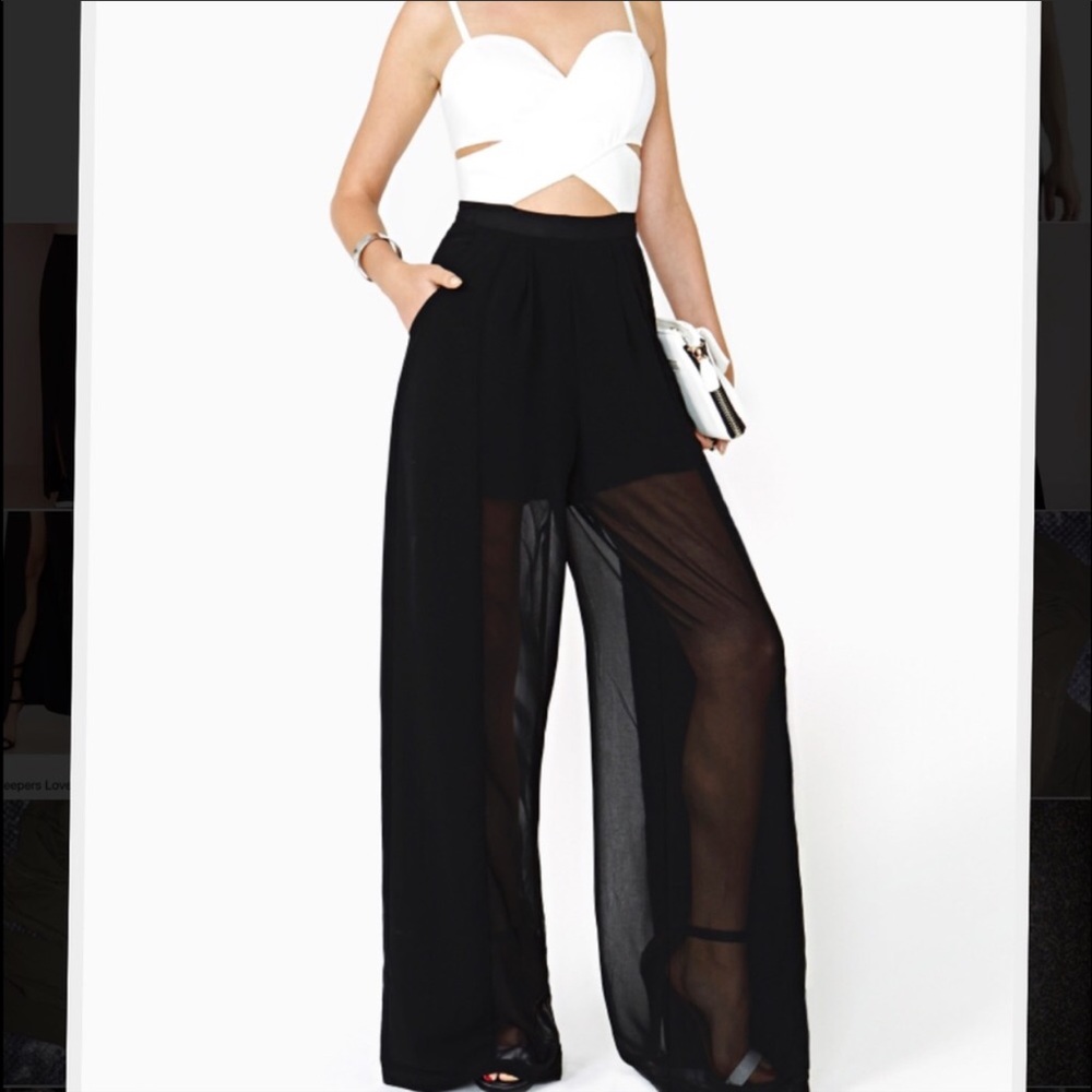 Black and white jumpsuit