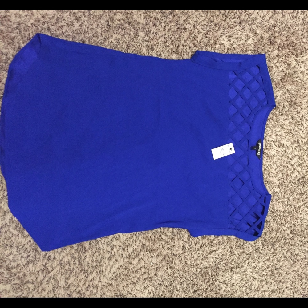 Beautiful BNWT blue express top size M