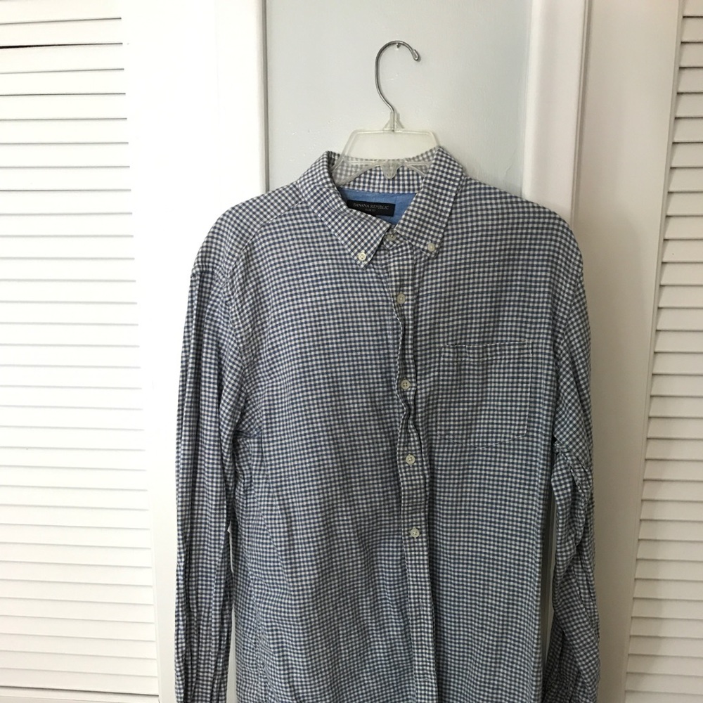 Gingham Casual Button Down