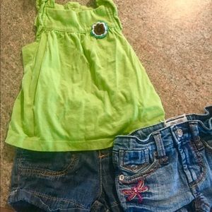 2 pair jeans shorts and top!